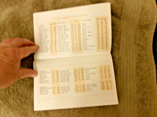 1974-75 BOSTON BRUINS MEDIA GUIDE Annuario BOBBY ORR 1975 PHIL ESPOSITO Programma - Foto 5 di 8