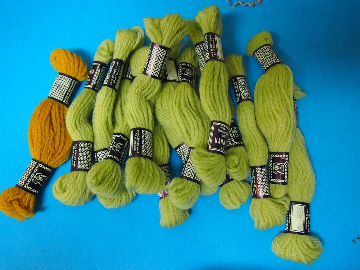 14 C P ZEPHYR Tapestry Wool Yarn Assorted Colors