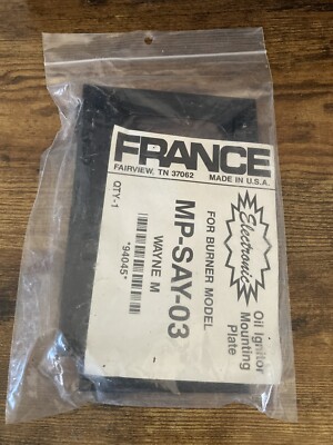 Oil Ignitor Mounting Plate FOR BURNER MODEL MP-SAY-03 WAYNE M *94045*