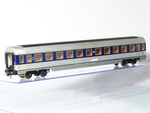 Roco 4274 AC H0 Express Train Car 2nd Class  DB Pop Colours, 1:100, KK Scenery Original Packaging - Picture 1 of 7