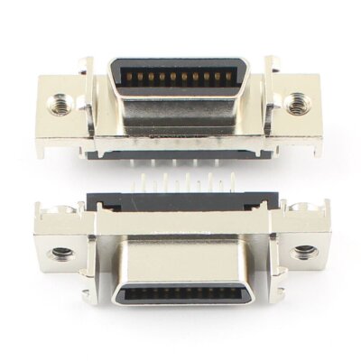 1Pcs SCSI Female 20 Pin MDR CN Type 20P Straight DIP Connector Adapter