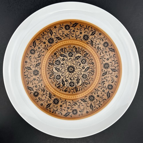 Noritake DOMINICA Dinner Plates (10) Black Flowers Brown Medallion MINT Cond. - Picture 19 of 24