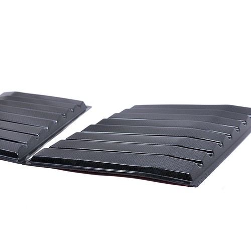 Bonnet Glossy Vent Style Carbon Fiber Cover For Ford Ranger T6 Px Wildtrak 2012+ - Picture 4 of 6