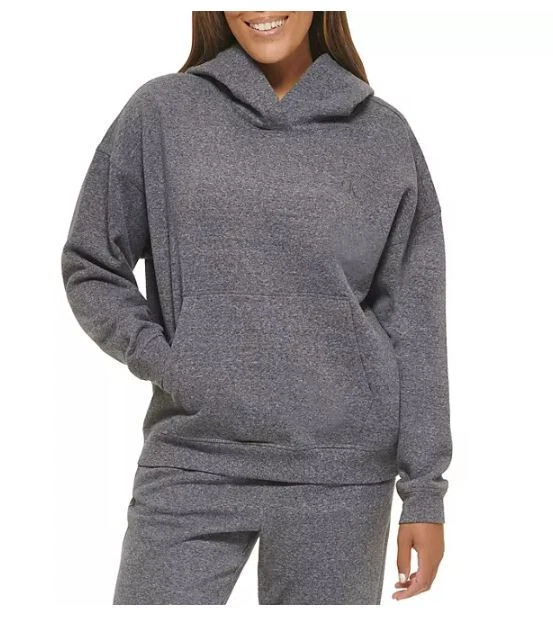 CALVIN KLEIN women sweatshirt hoodie CJMT3779 B4R grey cotton