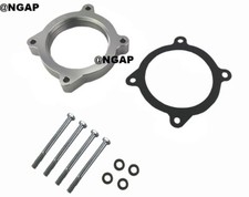 Billet Silver Aluminum Throttle Body Spacer For 11-20 Ford Mustang 5.0l V8 Gt Billet Silver Aluminum Throttle Body Spacer For 11-20 Ford Mustang 5.0l V8 Gt