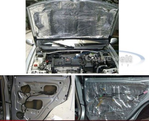 Car Turbo Exhaust Muffler Insulation Heat Shield Mat 100cm x 100cm x 0.5cm - Picture 4 of 7