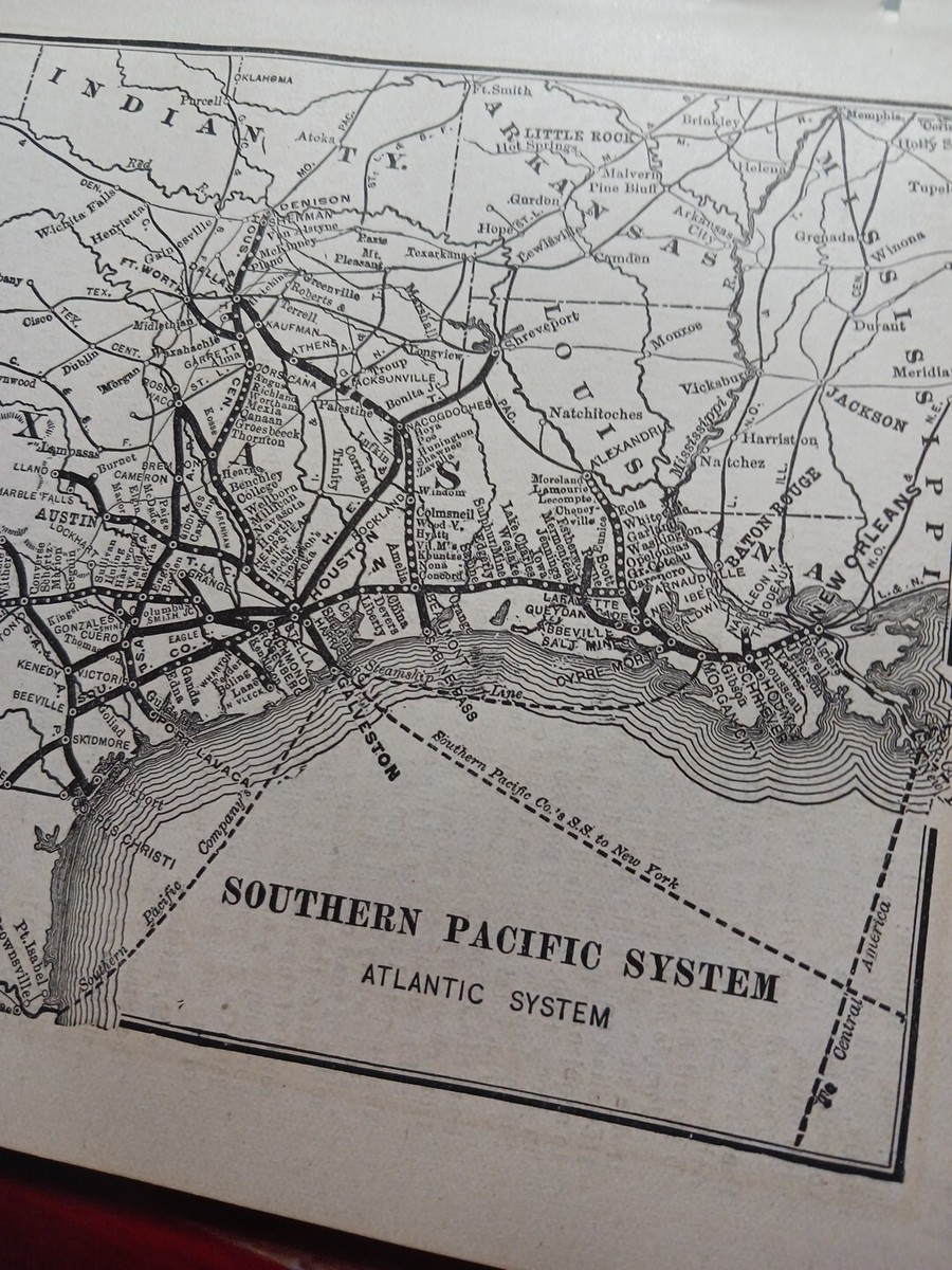1960年代 サザン・パシフィック鉄道 蒸気機関車 マップ 路線図付き 洋書 1960年代 サザン・パシフィック鉄道 蒸気機関車 マップ 路線図