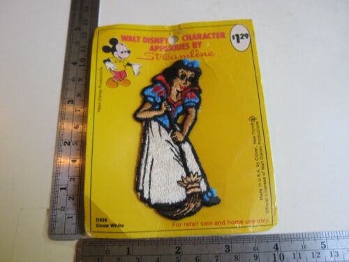 Vintage Streamline Walt Disney Productions Snow White NOS Applique Patch - Afbeelding 1 van 3