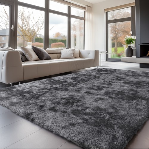 Rutschfeste Shaggy Teppiche Weich Flauschig Vorleger für Wohnzimmer Schlafzimmer Spielmatte - Bild 6 von 19
