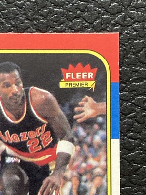 1986-87 Fleer Basketball 26 CLYDE DREXLER RC! Sharp Corners NEAR 