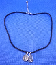 Vintage Rare 2000 Sanrio Hello Kitty Lucky Charm Necklace Chinese Symbol Pendant