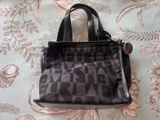 FURLA Black Canvas Mini Handbag
