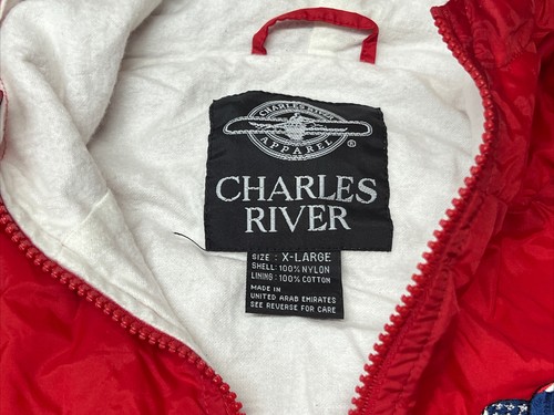 Charles River Apparel USA Pullover Jacket 1/2 Zip Cotton Lined Mens XL - Picture 6 of 7