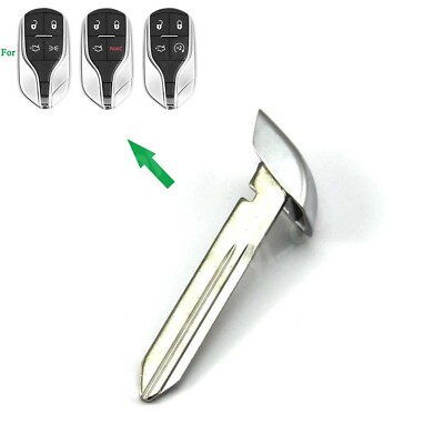 Insert Emergency Remote Smart Uncut Key Fob For Maserati Ghibli Quattroporte US