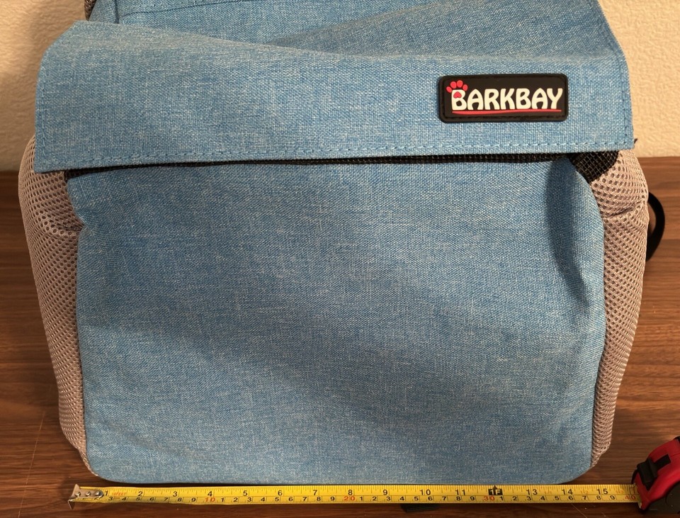 BARKBAY Light Blue Bicycle Basket/ Backpack/ Shoulder Strap Dog Pet