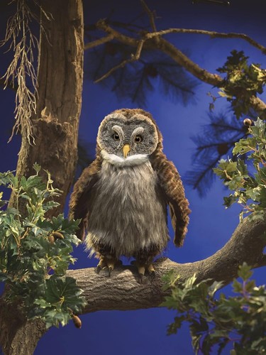 Folkmanis Hooting Owl Handpuppe, 16 Zoll - Bild 4 von 4