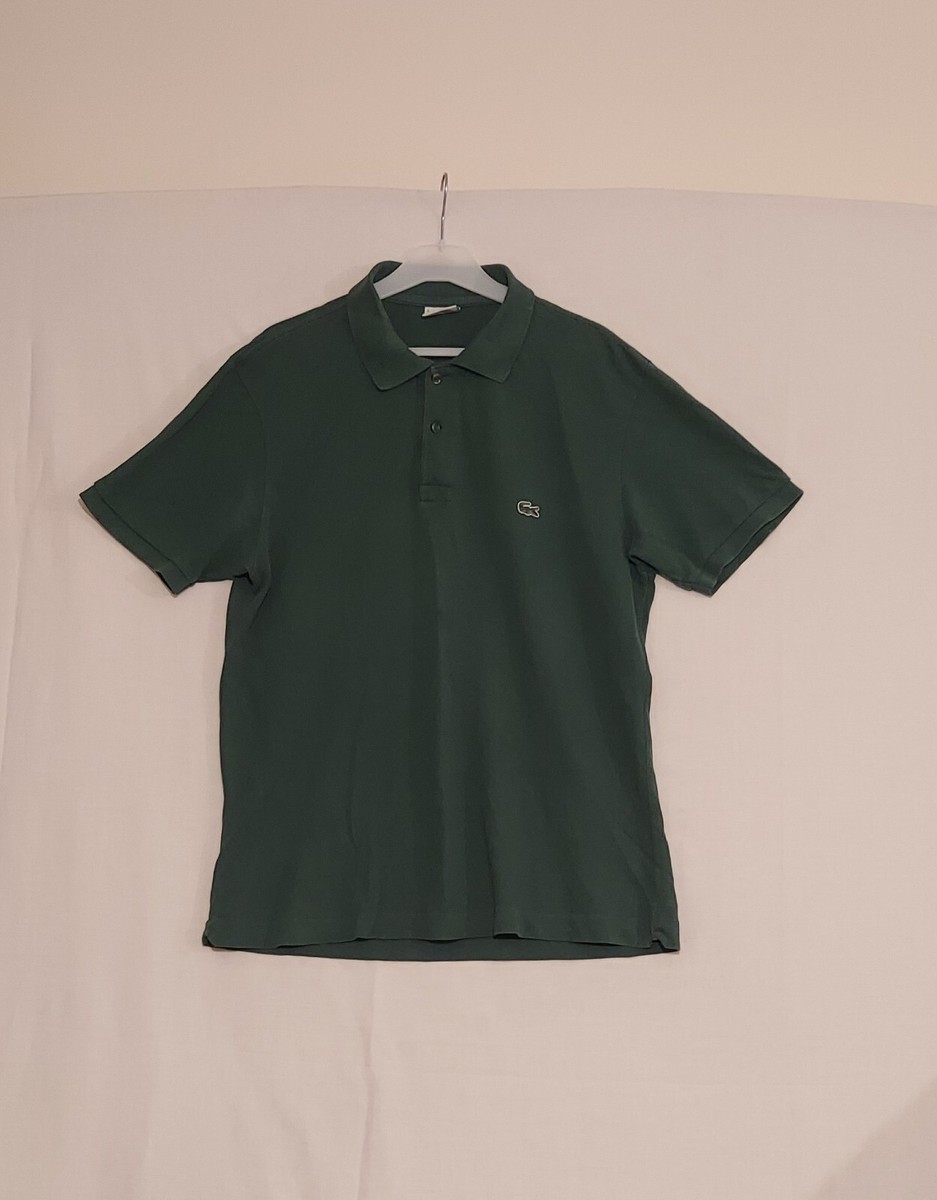 Lacoste F8455 Polo Shirt Mens Size 5 Green Short Sleeve Shirt | eBay UK