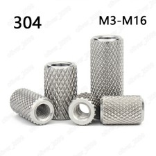 304 Stainless Steel Knurled Lengthen Round Thumb Nuts Standoff Pillar M3-M16