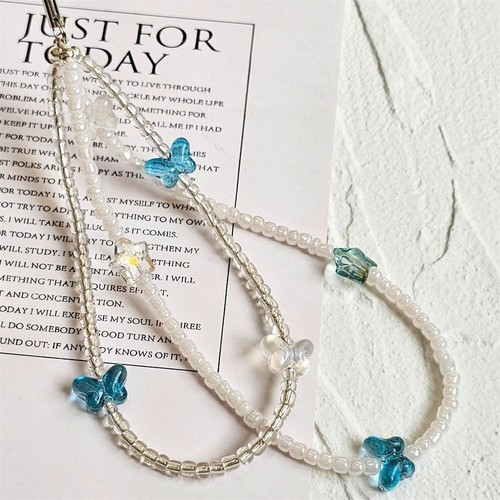 Wrist Strap Bead Phone Chain Cute Star Cell Phone Strap Woman Girl - Zdjęcie 4 z 12