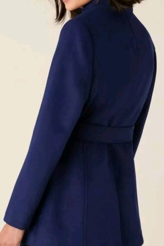 Monsoon Remmie Short Belted Ladies Coat Uk 22 Bnwt Eco Sustainable - Picture 3 of 7