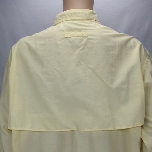 Camisa de pesca LL Bean amarilla manga larga para hombre XL con botones ventilados - Imagen 6 de 10