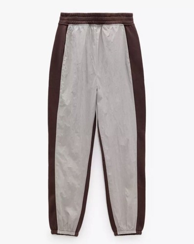 ZARA Colour Block Two Tone Joggers Size L BNWT RRP £27.99 - Picture 2 of 4