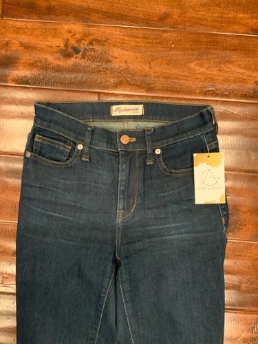 Madewell High Riser Skinny Jeans Size 26 Blue Denim Dark Wash Stretch - Picture 2 of 7