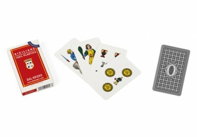 Sizilianische Spielkarten Nr.20 Kunststoff DAL NERO