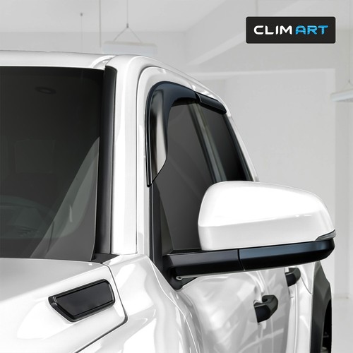 Protectores de lluvia viseras de ventilación pantalla para Toyota Tacoma 2024-2025 doble cabina - Imagen 3 de 10