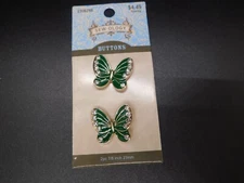 Sew ology Butterfly shank back buttons 2pc