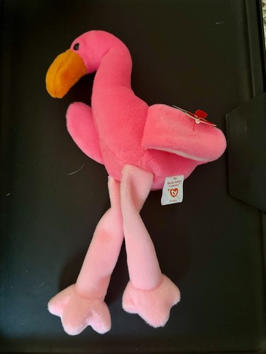 1995 Ty Beanie Babies PINKY the Flamingo