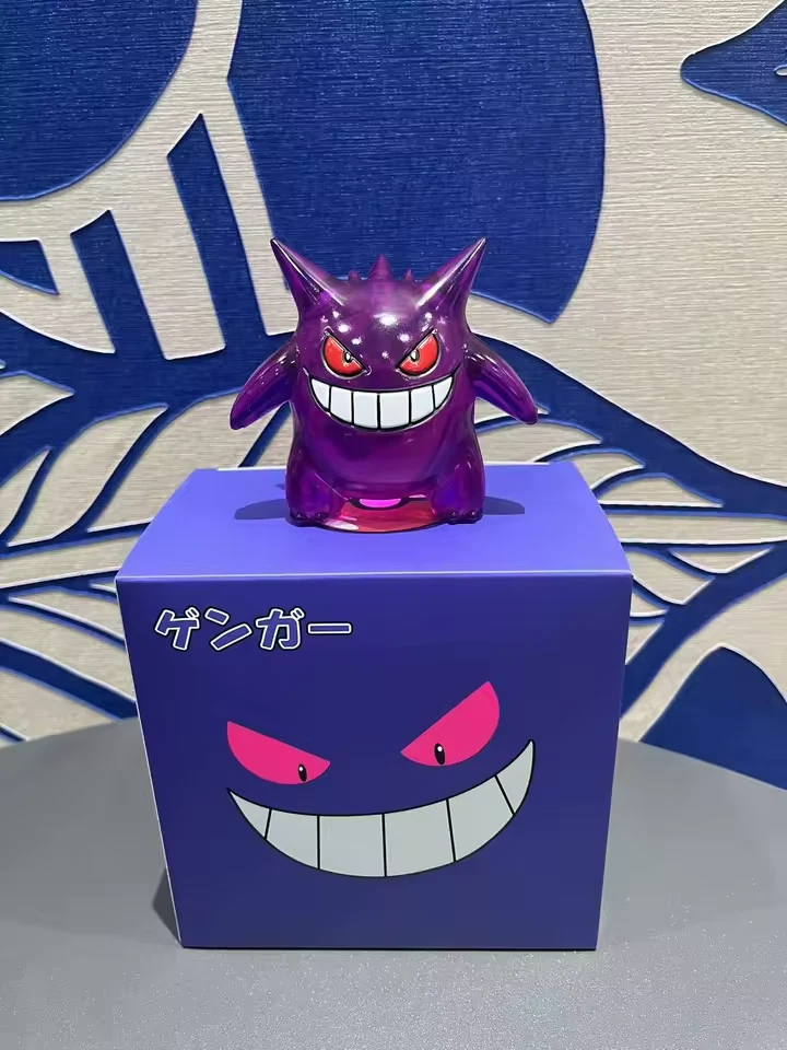 Action Figure Pokémon Gengar Black e Viola 8cm STATUA DA COLLEZIONE Anime - Immagine 4 di 4