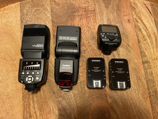 2x Yongnuo Blitz YN560 + YN-E3-RT Transmitter + 2x YN-622C E-TTL + Tasche