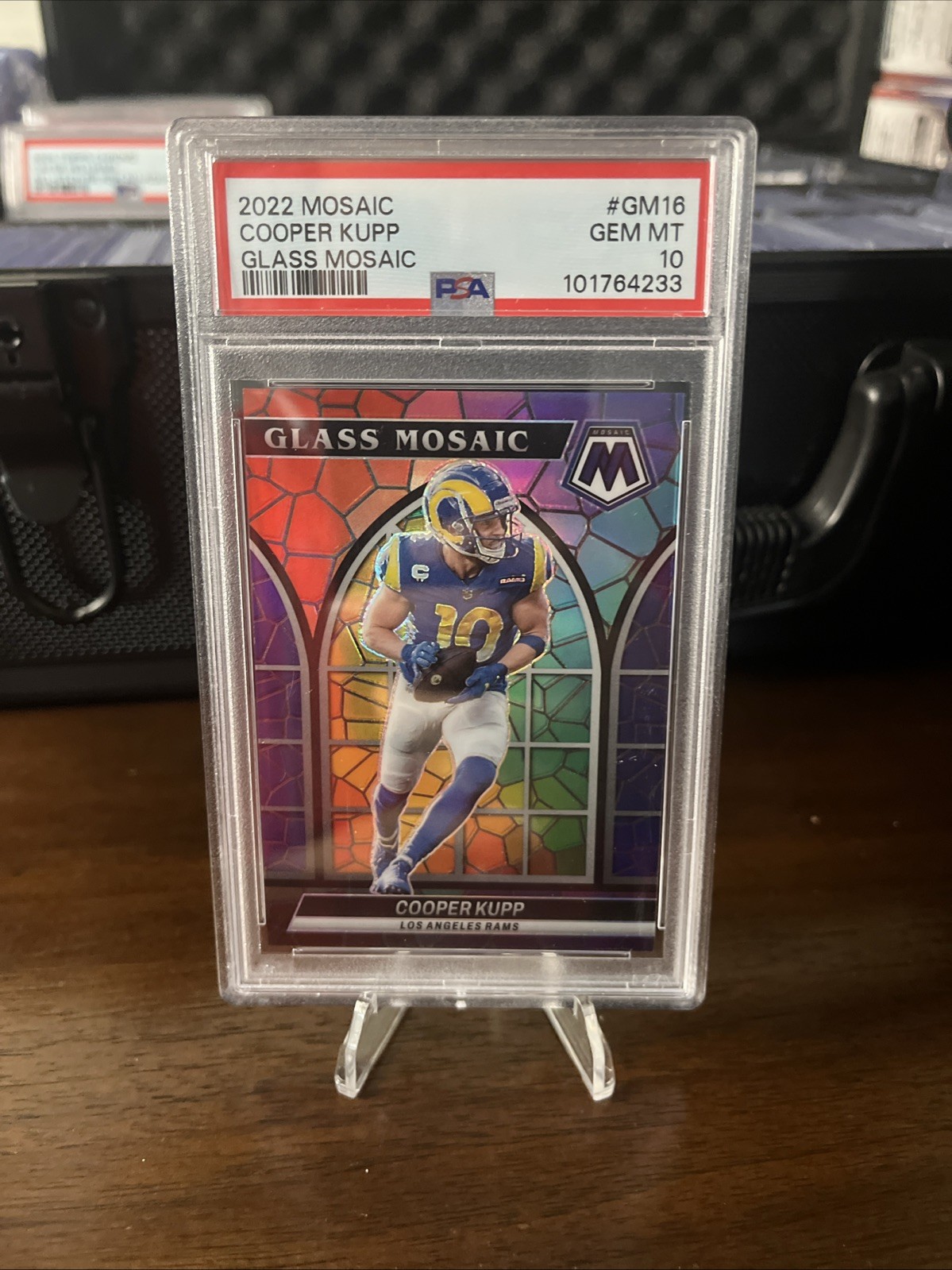 2022 Panini Mosaic Glass Mosaic 16 Cooper Kupp PSA 10 GEM MT