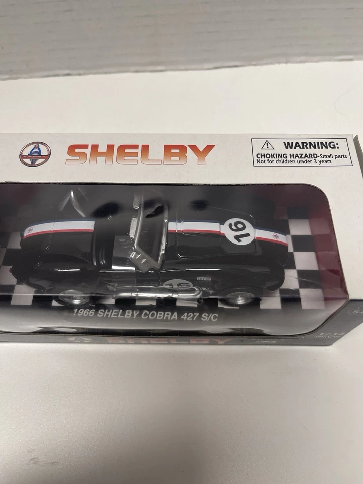 NUEVO RAY 1966 SHELBY COBRA 427 S/C CITY CRUISER COLECCIÓN 1:32 PULLBACK DIECAST! Foto 2 de 4