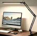 SKYLEO Desk Lamp for Home Office, Eye 16.5" Length with Clamp, Black