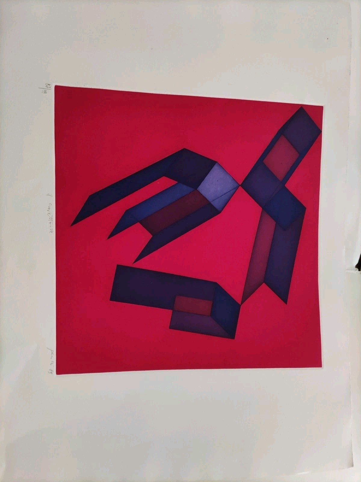 Achille Perilli Original Hand Signed Numbered Etching 