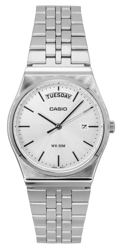 Casio Standard Stainless Steel Silver Dial Quartz 30M MTP-B146D-7AV Men's Watch