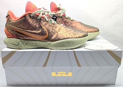 Men's Nike LeBron 21 Queen Conch - Ember Glow, Elemental Gold - Size 11 - New