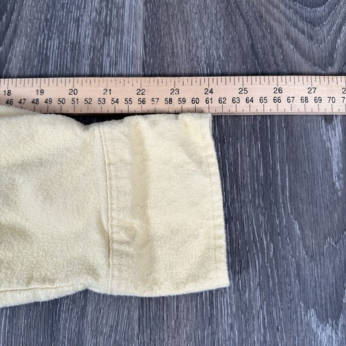 Old El Paso Shirt Works Chamois Pearl Snap Flannel Western Shirt Men XL Yellow - Picture 13 of 15