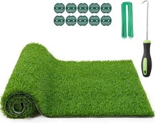 Realistic Artificial Grass Rug Indoor Outdoor: Fake Turf 3×5 ft 