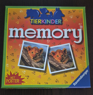 Ravensburger Tierkinder memory Gedächtnisspiel Tiere 2-8 ab 4, 212750