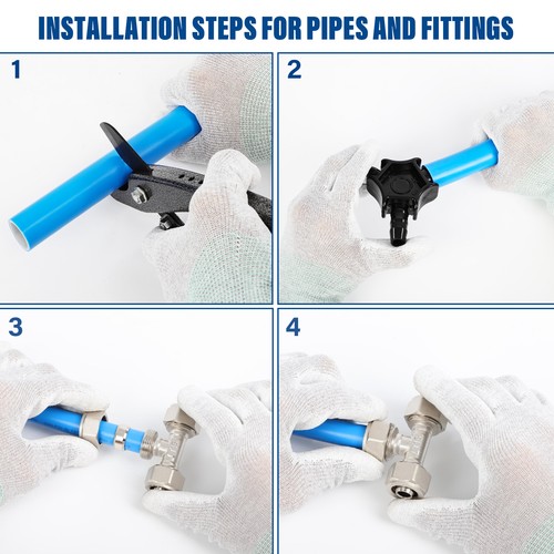 3/4" Shop Air Compressor, Air Line Kit 100FT - Picture 7 of 7
