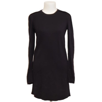 COS, Kleid, Größe: S, Schwarz/Blau, Merinowolle, Einfarbig, Feinstrick #kum
