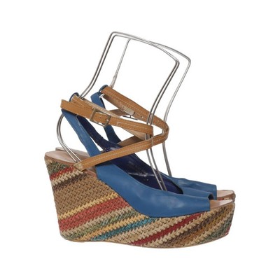 Doccini, Keilschuhe, Größe: 36, Blau/Mehrfarbig, Leder, Damen, 11 #Pi3
