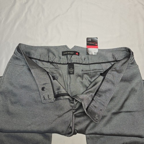 Lane Bryant Damen Anzughose grau Fischgrät Gr. 4 Petite Career Hose CB62E - Bild 2 von 5