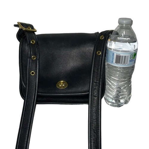 VINTAGE Coach Legacy Small Flap Bag Style 9965 Black Cowhide Leather Made in USA - Picture 15 of 16