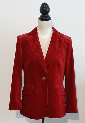 BASLER JACKE  GR. 38 DUNKLES ROT COTTONSAMT INNENFUTTER STEIGBÜGEL KNÖPFE