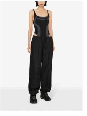 MISBHV Sport Logo-Embroidered Jacquard Performance Bodysuit Black Size M