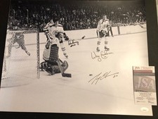 JSA Don Awrey Wayne Cashman Gerry Cheevers Autographed 16x20 Bruins Signed 552